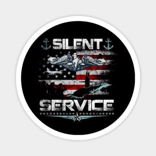 Submarine Veteran Shirt Submariner Silent Service - Gift for Veterans Day 4th of July or Patriotic Memorial Day Magnet